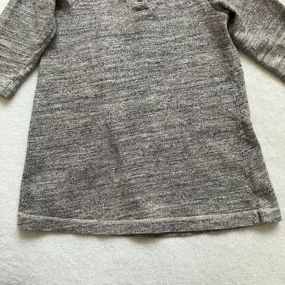 Petit Bateau 12M Grey Textured Long Sleeve Dress VGUC Baby Girl - Picture 15 of 16